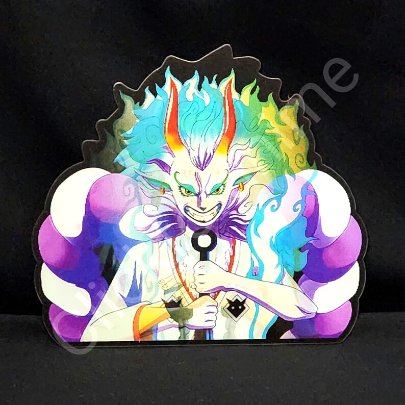 One Piece: Yamato 3D Moving Car Laptop Sticker Anime Manga Lenticular Decal