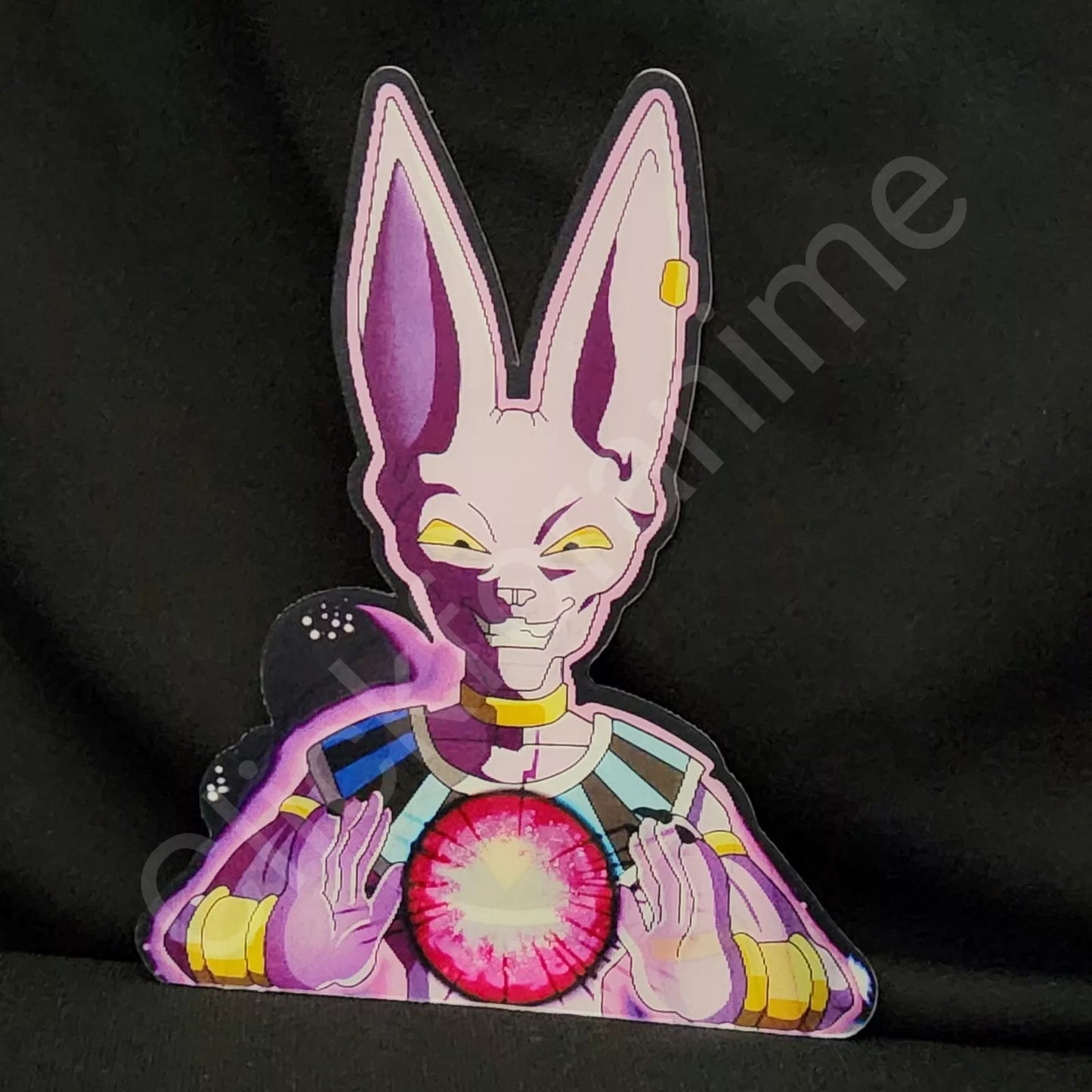 Dragon Ball Z: Beerus 3D Moving Car Laptop Sticker Anime Manga Lenticular Decal
