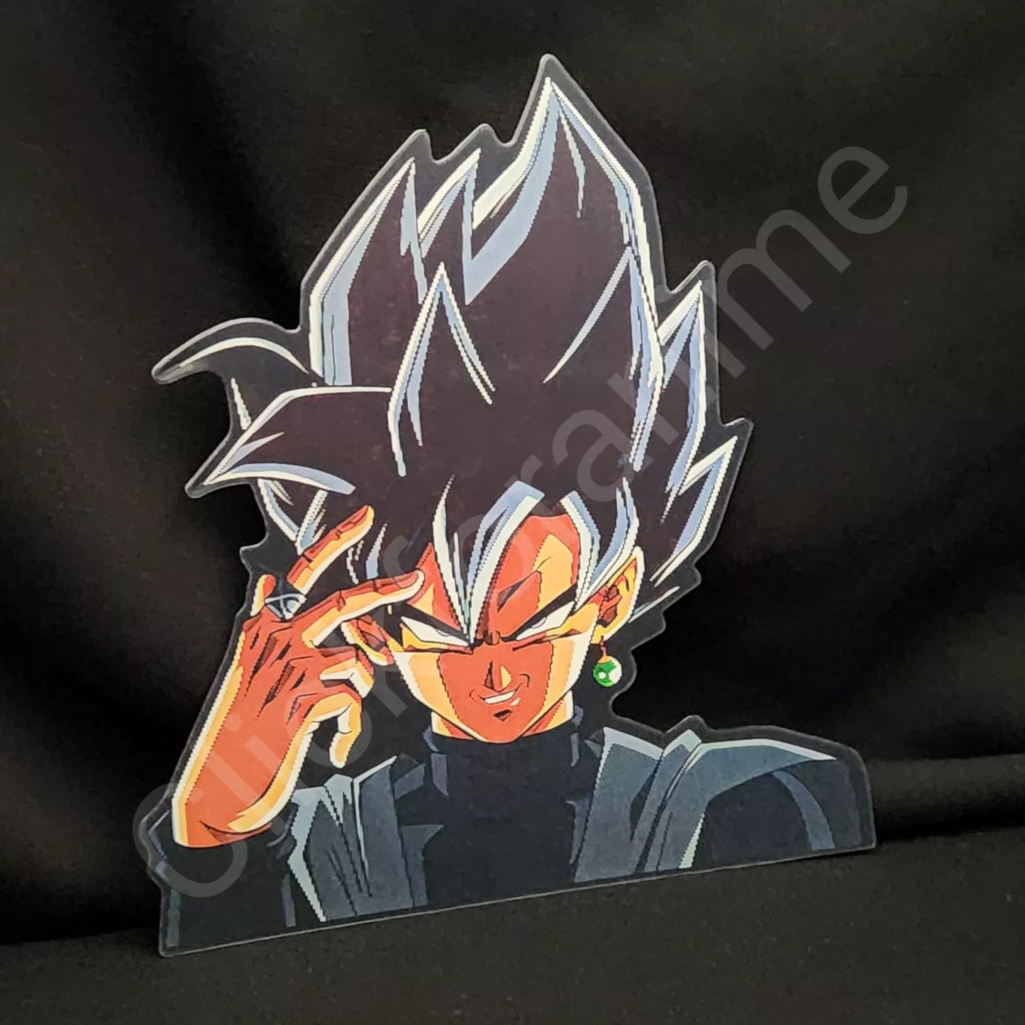 Dragon Ball Z : Goku Black 3D Moving Sticker Rose Super Lenticular Laptop Decal