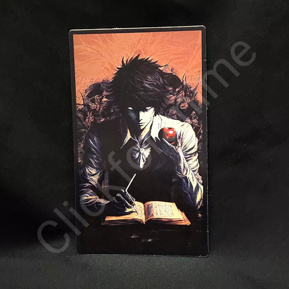Death Note: Kira Ryuk L 3D Moving Sticker, Anime Manga Lenticular Car Laptop Decal Light Shinigami