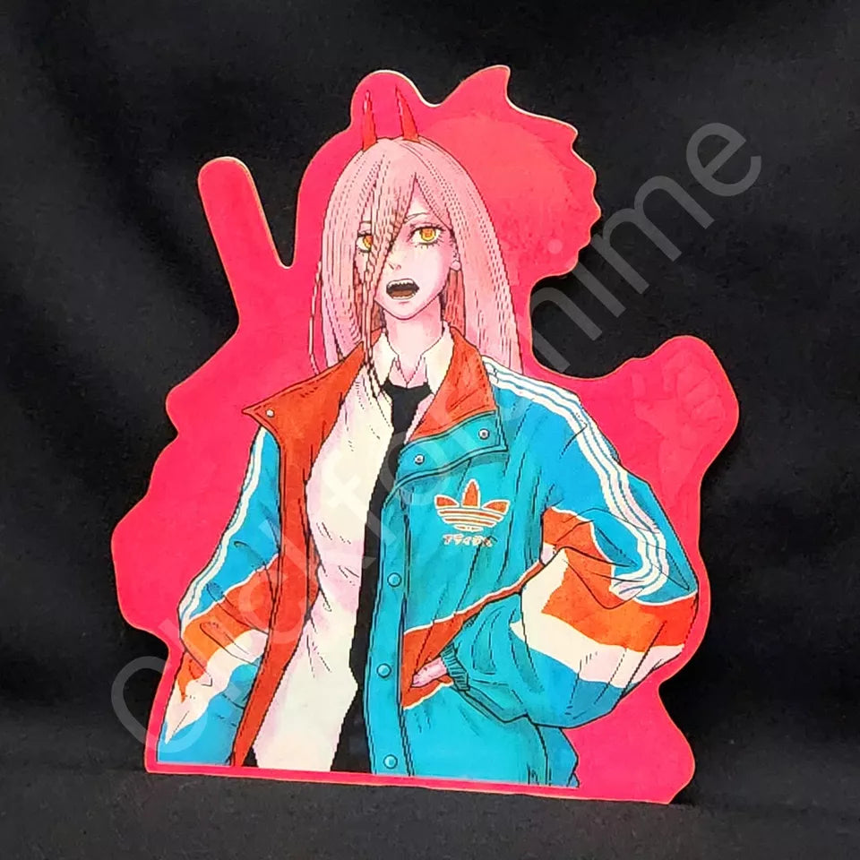Chainsaw Man: Power Denji Aki 3D Moving Sticker Lenticular Decal Anime Manga