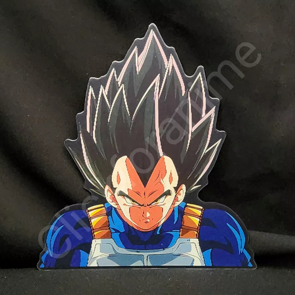 Dragon Ball Z Vegeta 3D Moving Sticker Super Saiyan Lenticular Car Laptop Decal