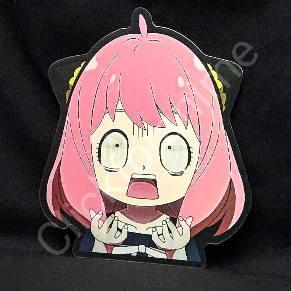 Spy x Family: Anya Forger - 3D Moving Sticker Anime Manga Lenticular Decal Cute Notebook Car Laptop