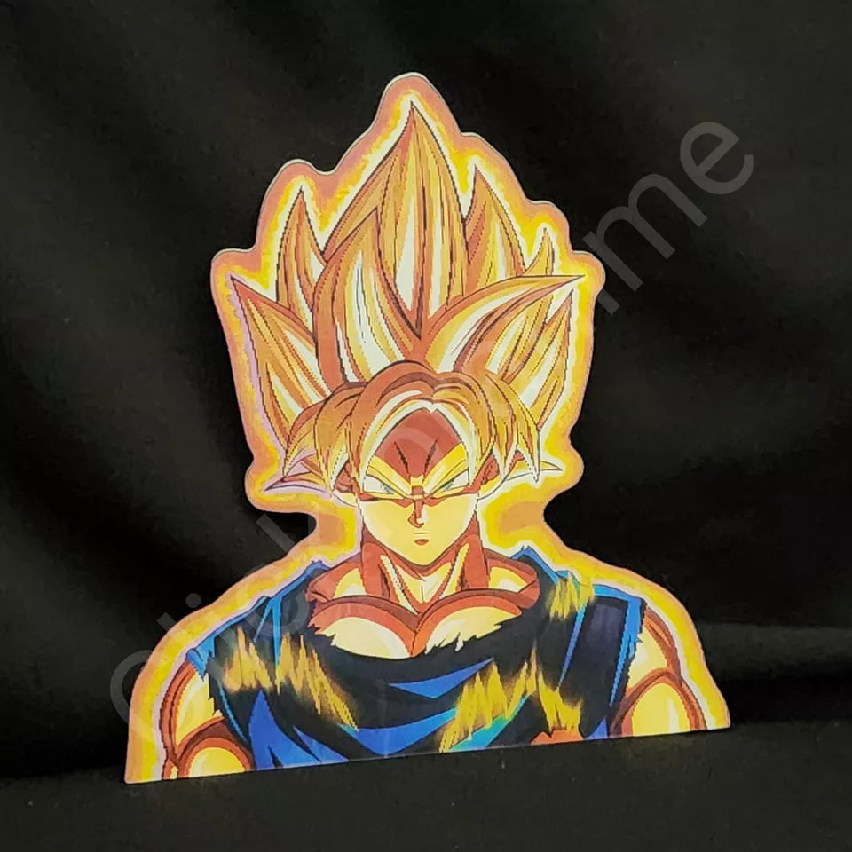 Dragon Ball Z Goku 3D Moving Sticker Anime Super Saiyan Lenticular Car Decal