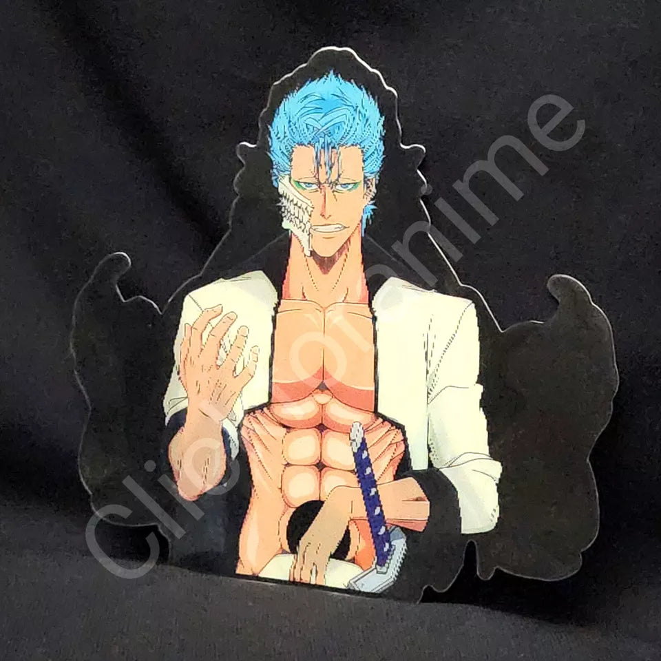 Bleach: Grimmjow 3D Moving Sticker, Anime Manga Action Lenticular Decal