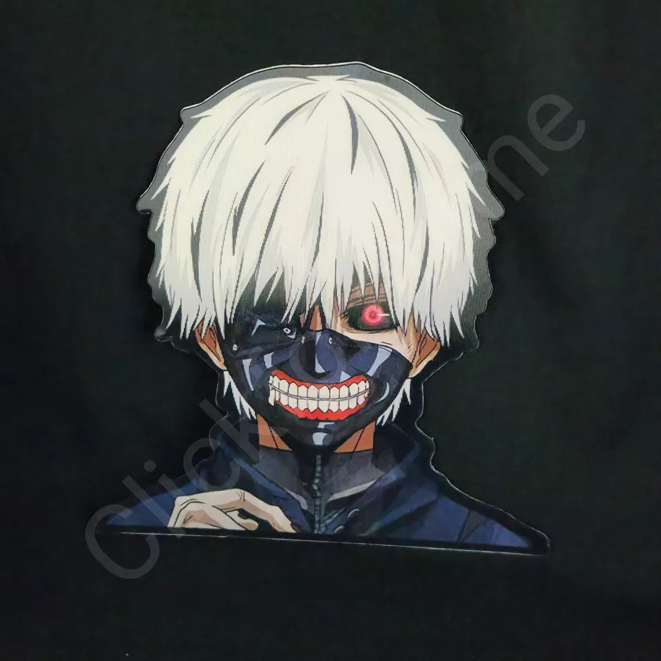 Tokyo Ghoul: Kaneki Ken 3D Motion Moving Sticker, Anime Manga lenticular Decal