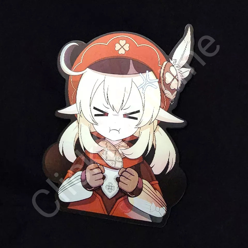 Genshin Impact: Klee 3D Moving Laptop Sticker Cute Lenticular Decal Anime Game