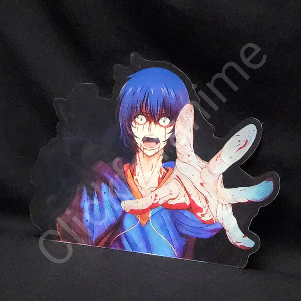 Solo Leveling Sung Jin-woo 3D Moving Sticker Lenticular Decal Anime Laptop Car Notebook