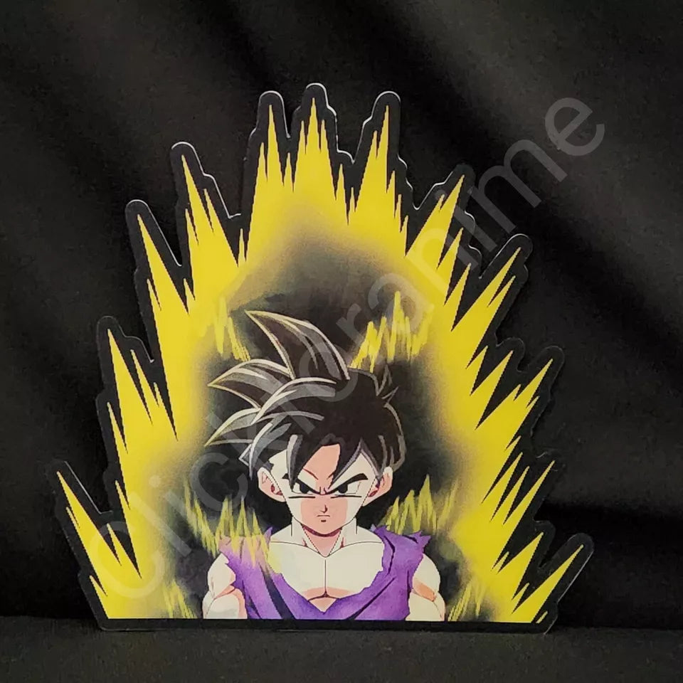 Dragon Ball Z : Young Gohan Super Saiyan , 3D Moving Sticker Lenticular Decal