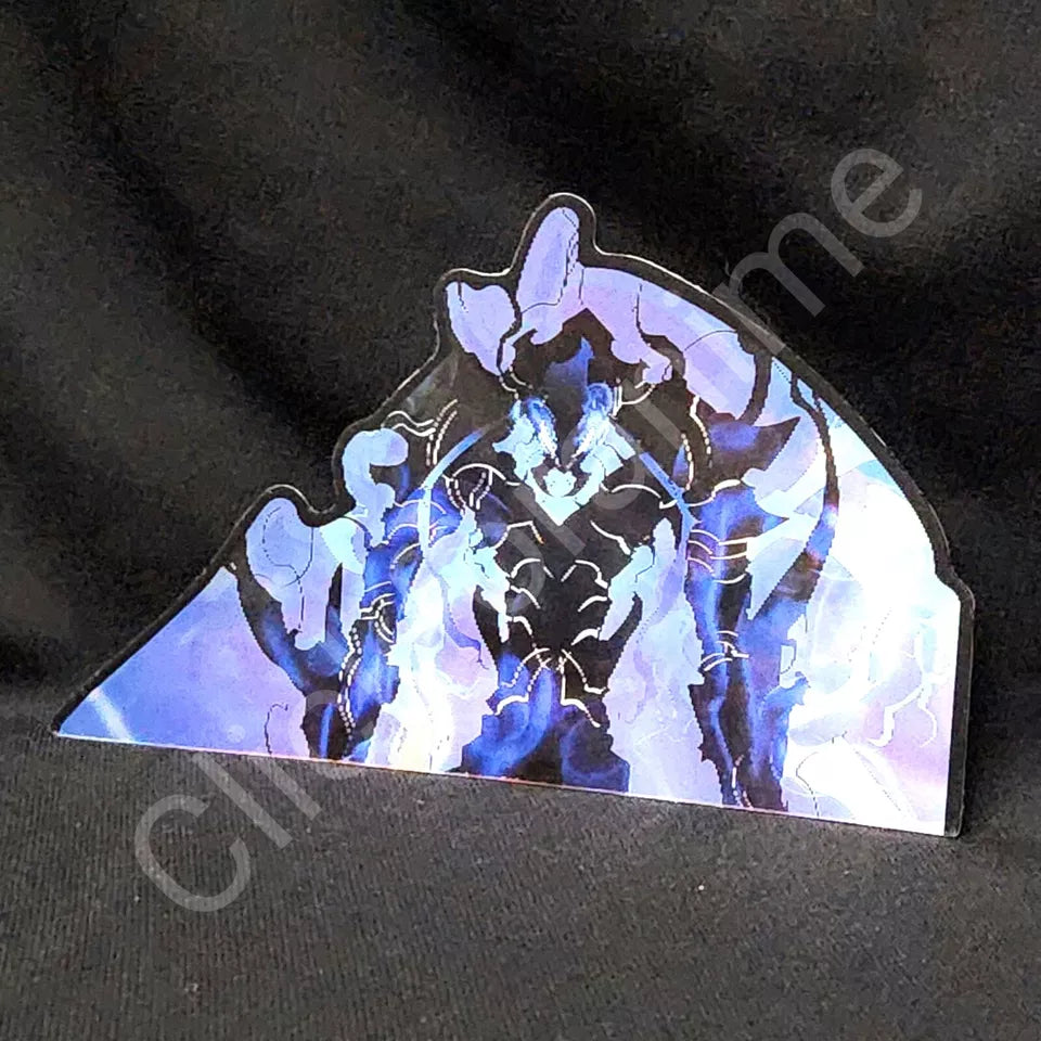 Solo Leveling Sung Jin-woo Igris 3D Moving Sticker Lenticular Decal Detailed Anime Laptop Car Notebook
