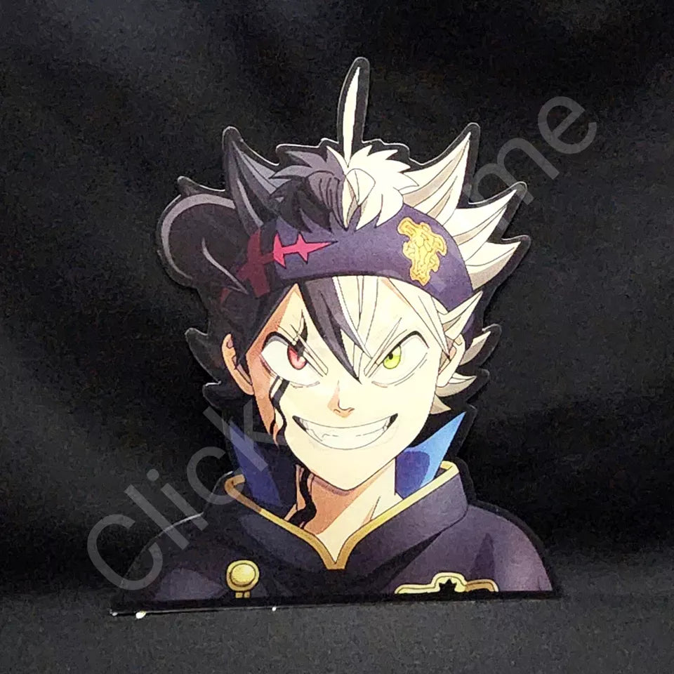 Black Clover Asta 3D Moving Large Sticker Lenticular Decal Car laptop Notebook