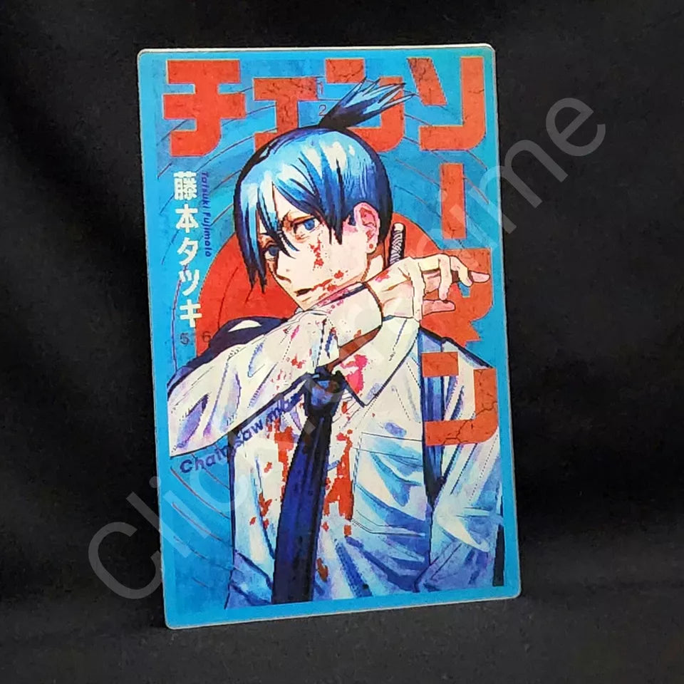 Chainsaw Man: Power Denji Aki 3D Moving Sticker Lenticular Decal Anime Manga