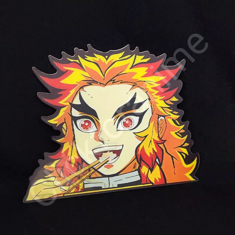 Demon Slayer: Kyōjurō Rengoku 3D Motion Moving Sticker Lenticular Anime Manga Decal