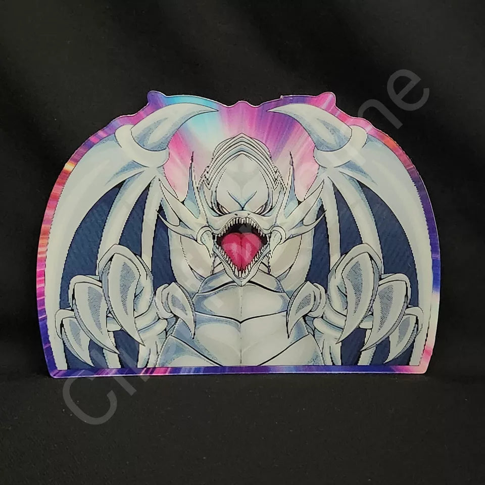 Yu-Gi-Oh! Blue eyes White Dragon 3D Moving Sticker Anime Manga Lenticular Decal Laptop notebook (