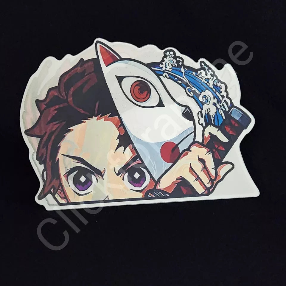 Demon Slayer: Nezuko Tanjiro Kamado 3D Moving Sticker Lenticular Anime Decal
