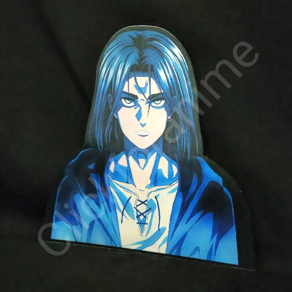 Attack on Titan: Eren Yeager 3D Motion Moving Sticker Anime Lenticular decal