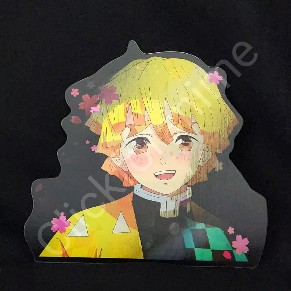 Demon Slayer: Nezuko Tanjiro Zenitsu 3D Moving Sticker Lenticular Anime Decal