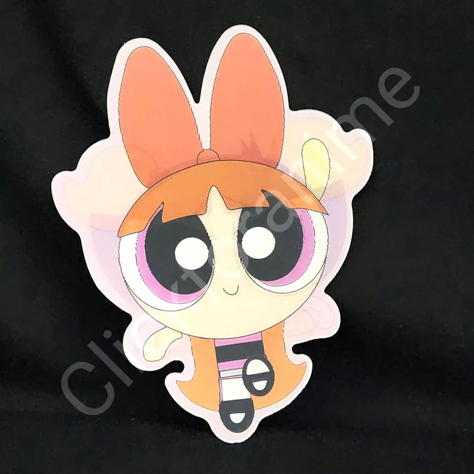 Powerpuff Girls: Bubbles ButterCup Blossom 3D Moving Sticker Lenticular Decal