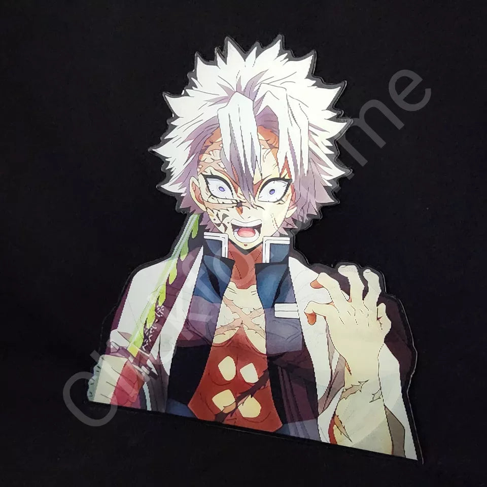 Demon Slayer: Sanemi Shinazugawa 3D Moving Sticker Lenticular Anime Manga Decal