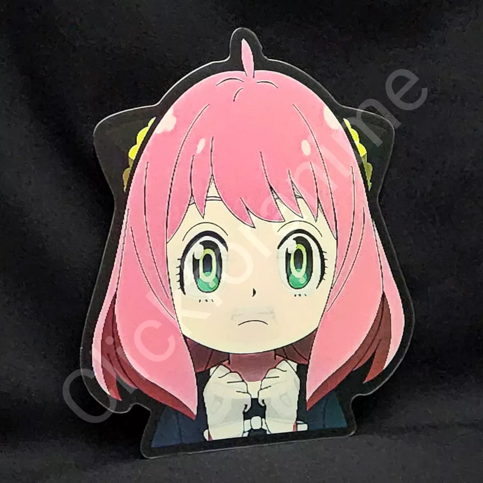 Spy x Family: Anya Forger - 3D Moving Sticker Anime Manga Lenticular Decal Cute Notebook Car Laptop