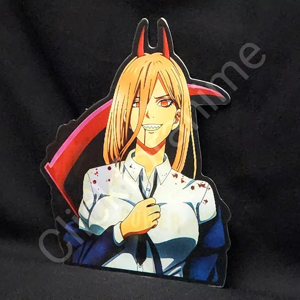 Chainsaw Man: Power 3D Moving Sticker Lenticular Decal Anime Manga Cat