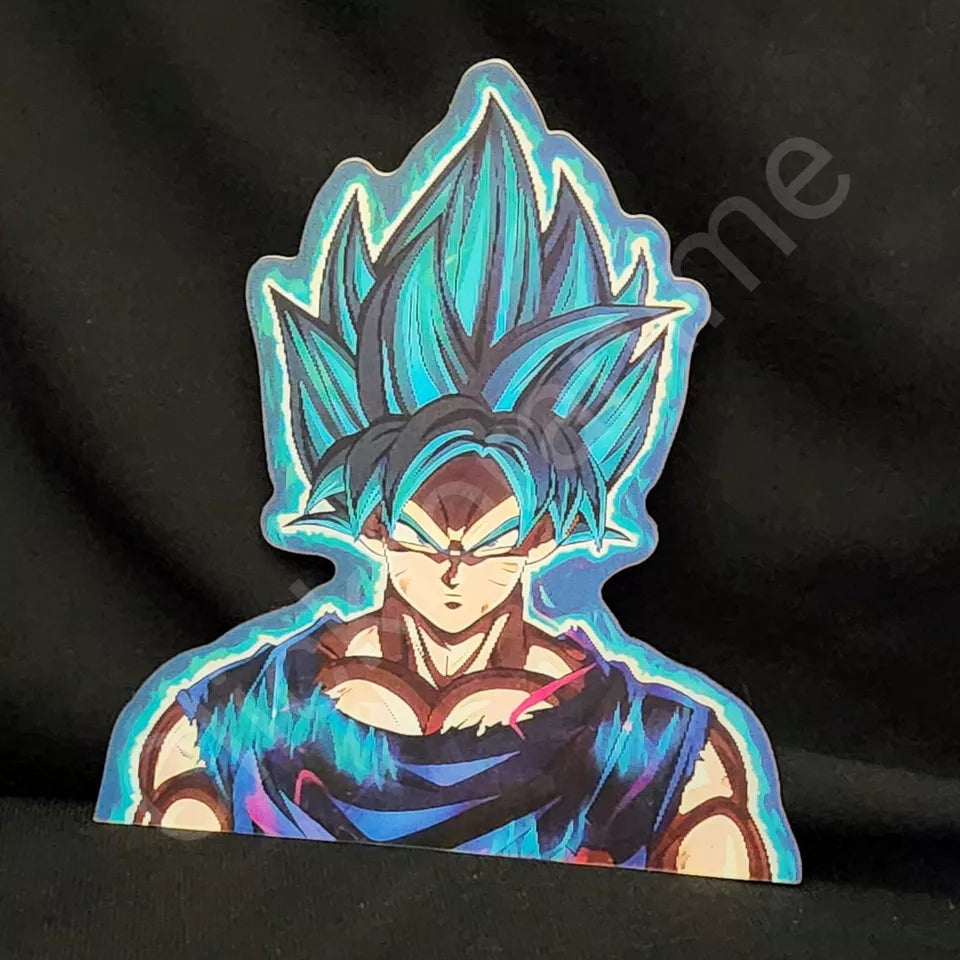 Dragon Ball Z Goku 3D Moving Sticker Anime Super Saiyan Lenticular Car Decal