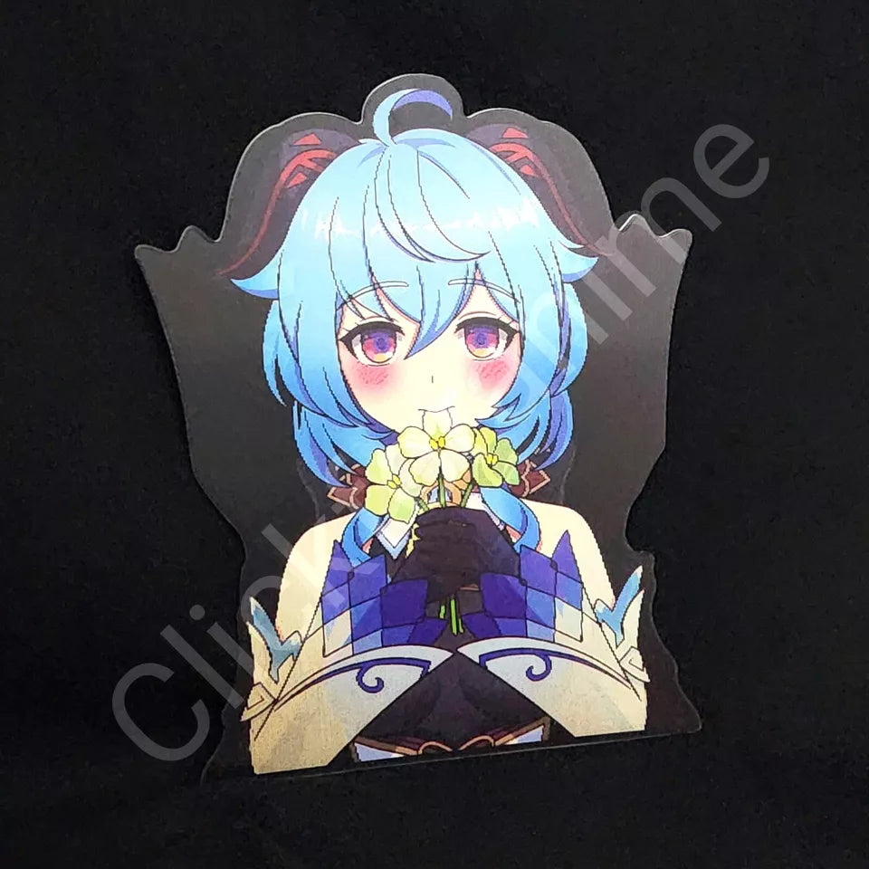 Genshin Impact: Ganyu 3D Motion Moving Laptop Sticker Cute Lenticular Decal