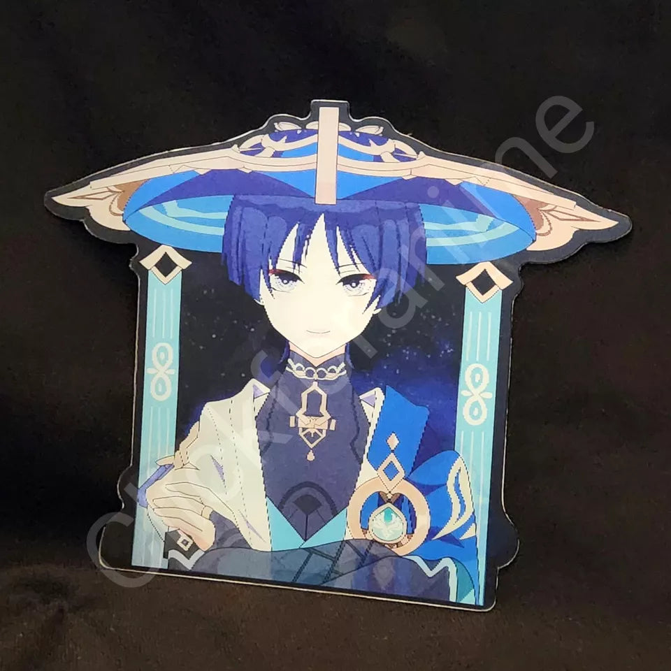 Genshin Impact: Wanderer 3D Moving Laptop Sticker Cute Lenticular Decal Game