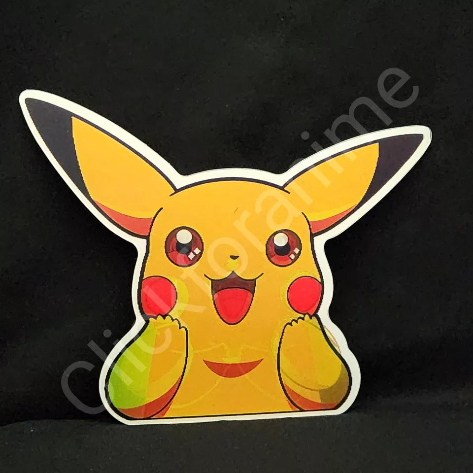 Pokemon: Pikachu 3D Moving Sticker Lenticular Decal Cute Kawaii