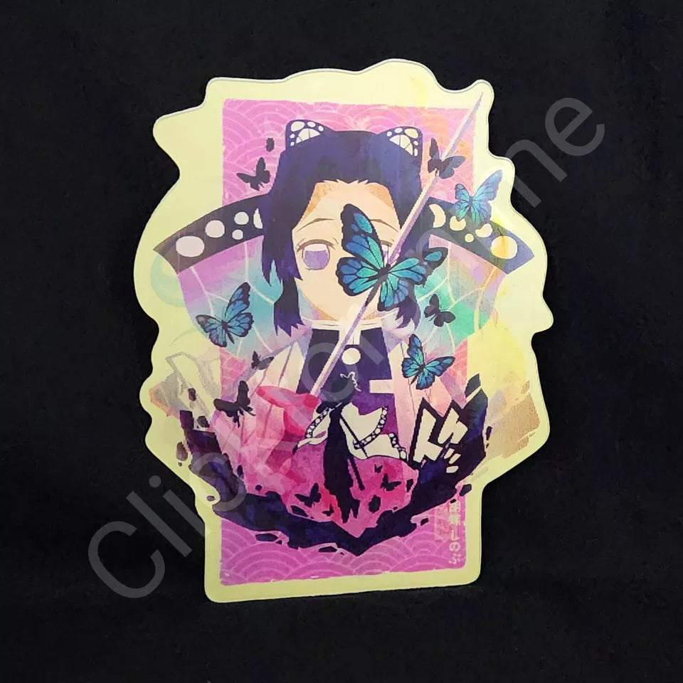 Demon Slayer: Shinobu Inosuke Rengoku 3D Moving Sticker Lenticular Anime Manga