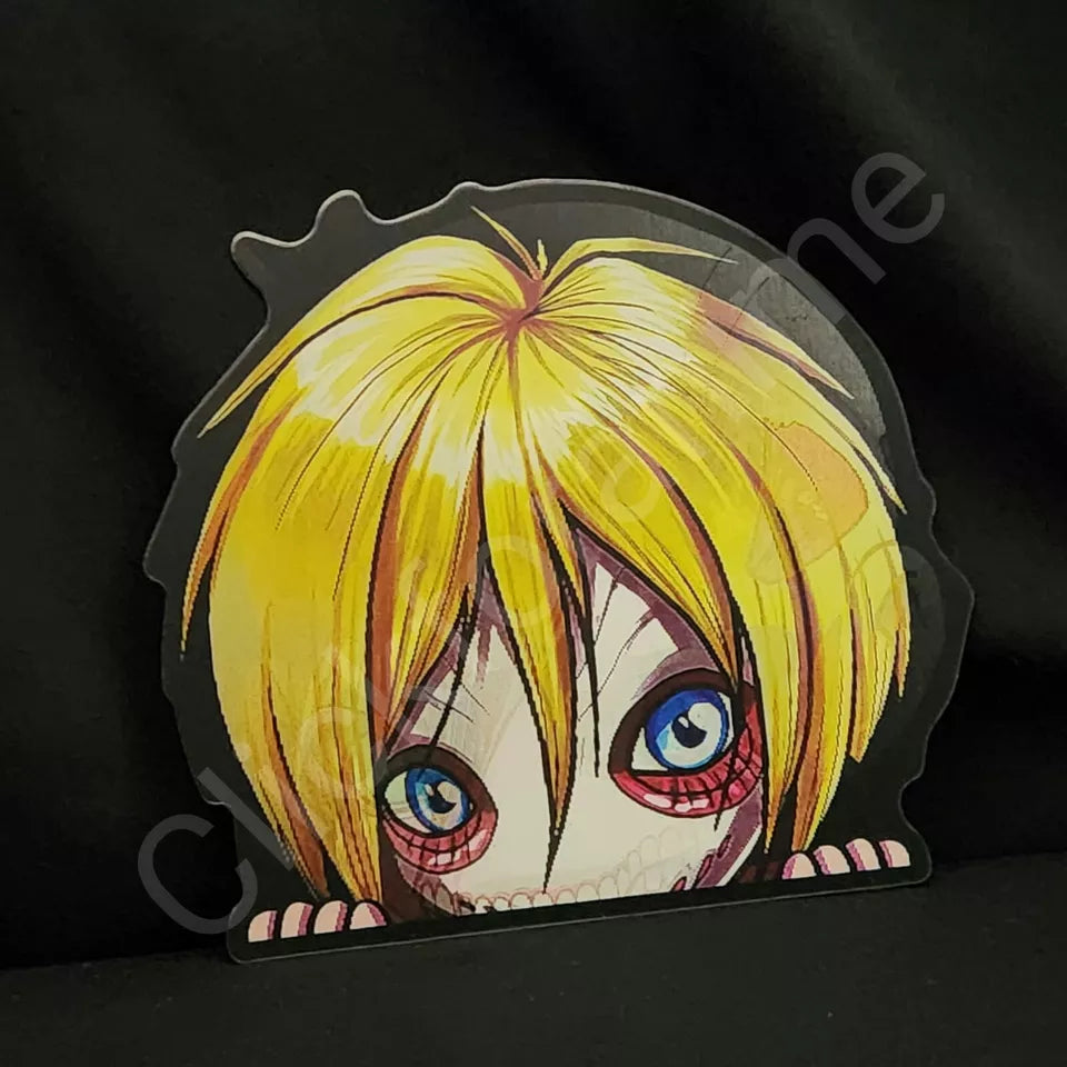 Attack on Titan Heads 3D Moving Sticker Anime Manga Lenticular Decal Kawaii