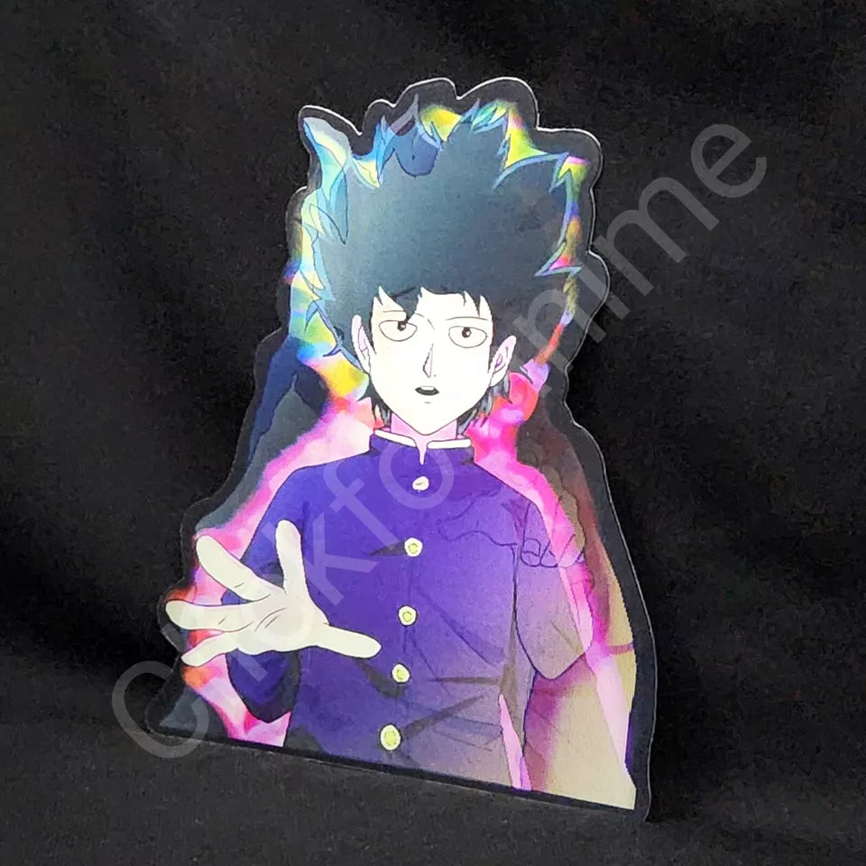 Mob Psycho 100 Kageyama 3D Motion Moving Sticker, Anime Manga Lenticuler Decal