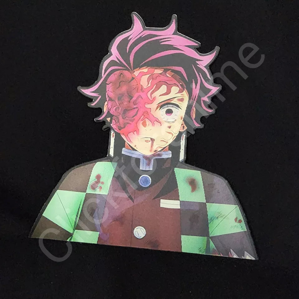 Demon Slayer: Tanjiro Kamado 3D Motion Moving Sticker Lenticular Anime Decal