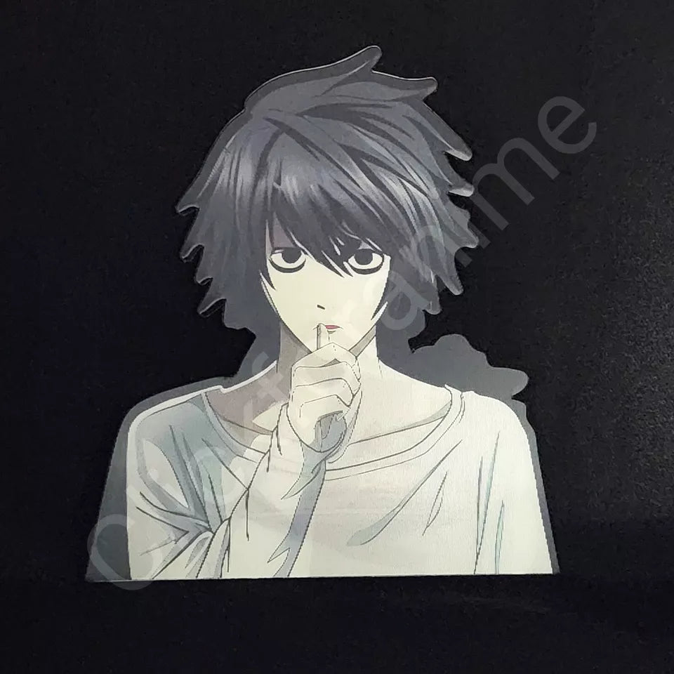 Death Note: L 3D Moving Sticker, Anime Manga Lenticular Car Laptop Decal