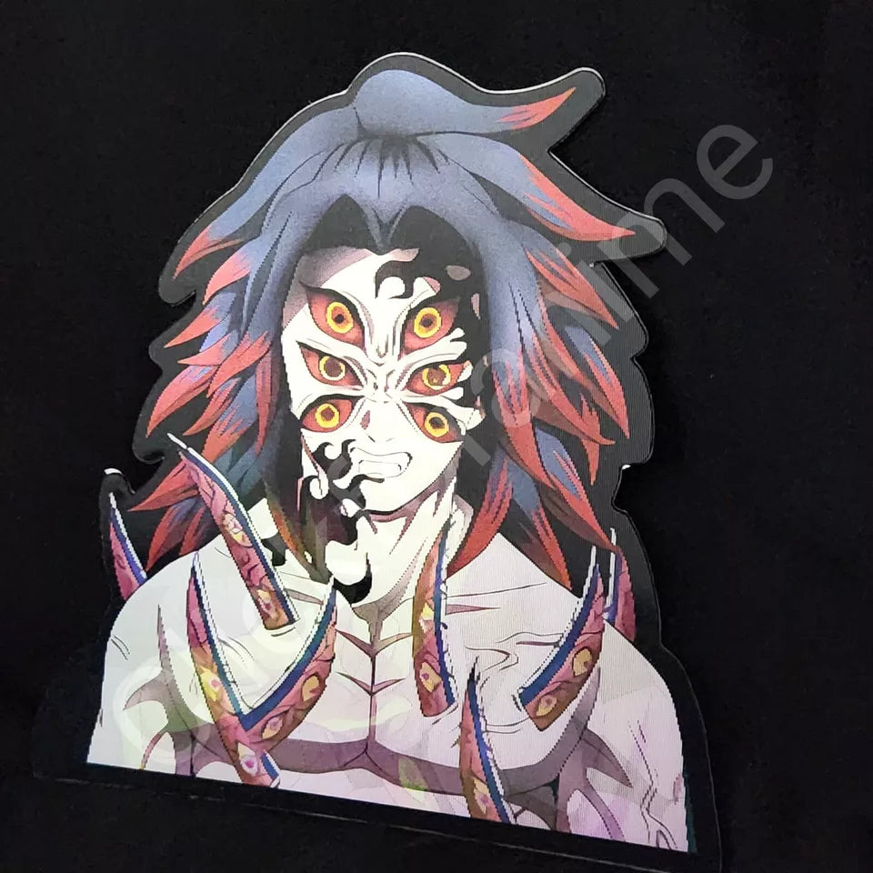 Demon Slayer: Azazel Kokushibo 3D Motion Moving Sticker Lenticular Anime Manga