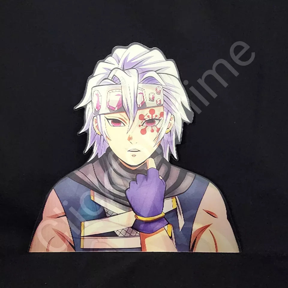 Demon Slayer: Tengen Uzui 3D Motion Moving Sticker Lenticular Anime Manga Decal