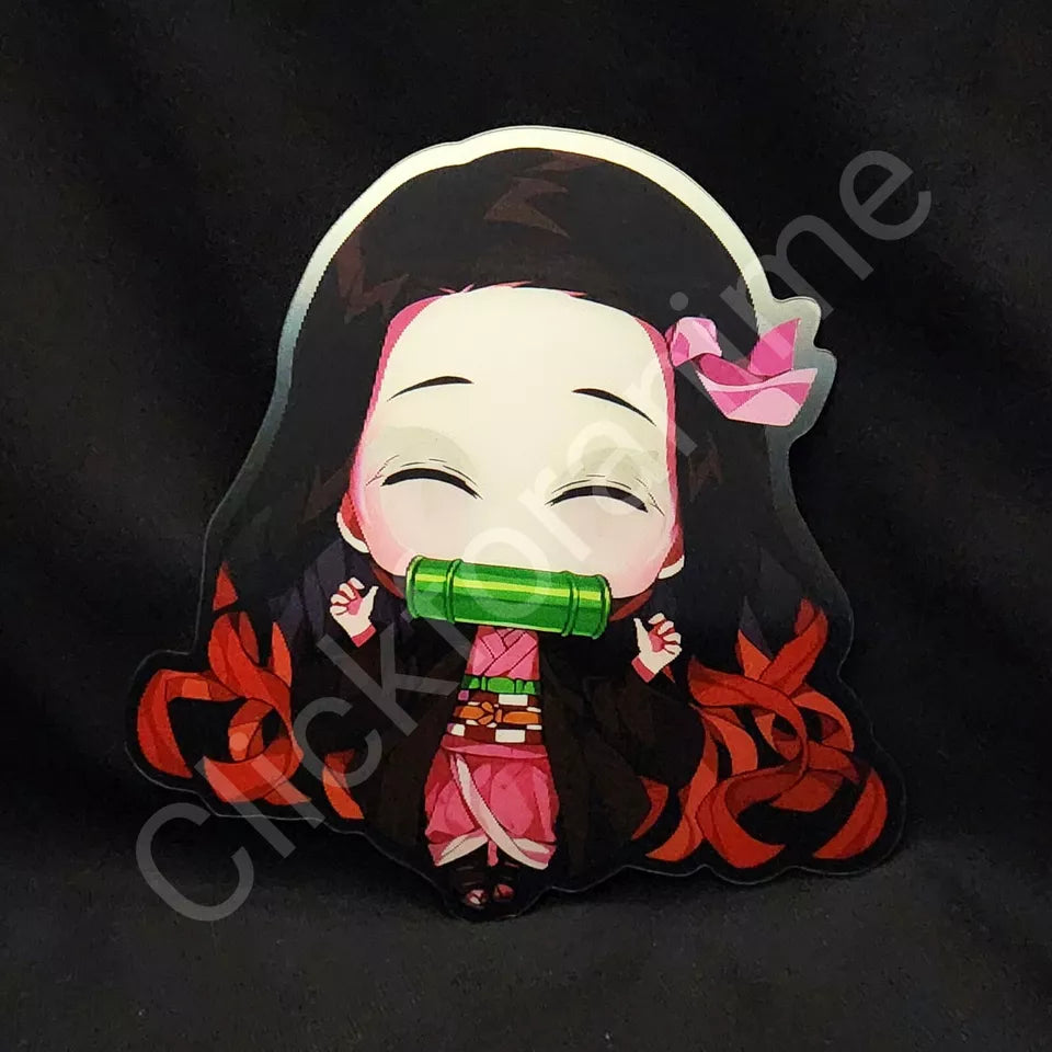 Demon Slayer: Nezuko Kamado 3D Motion Moving Sticker Lenticular Anime Cute Decal