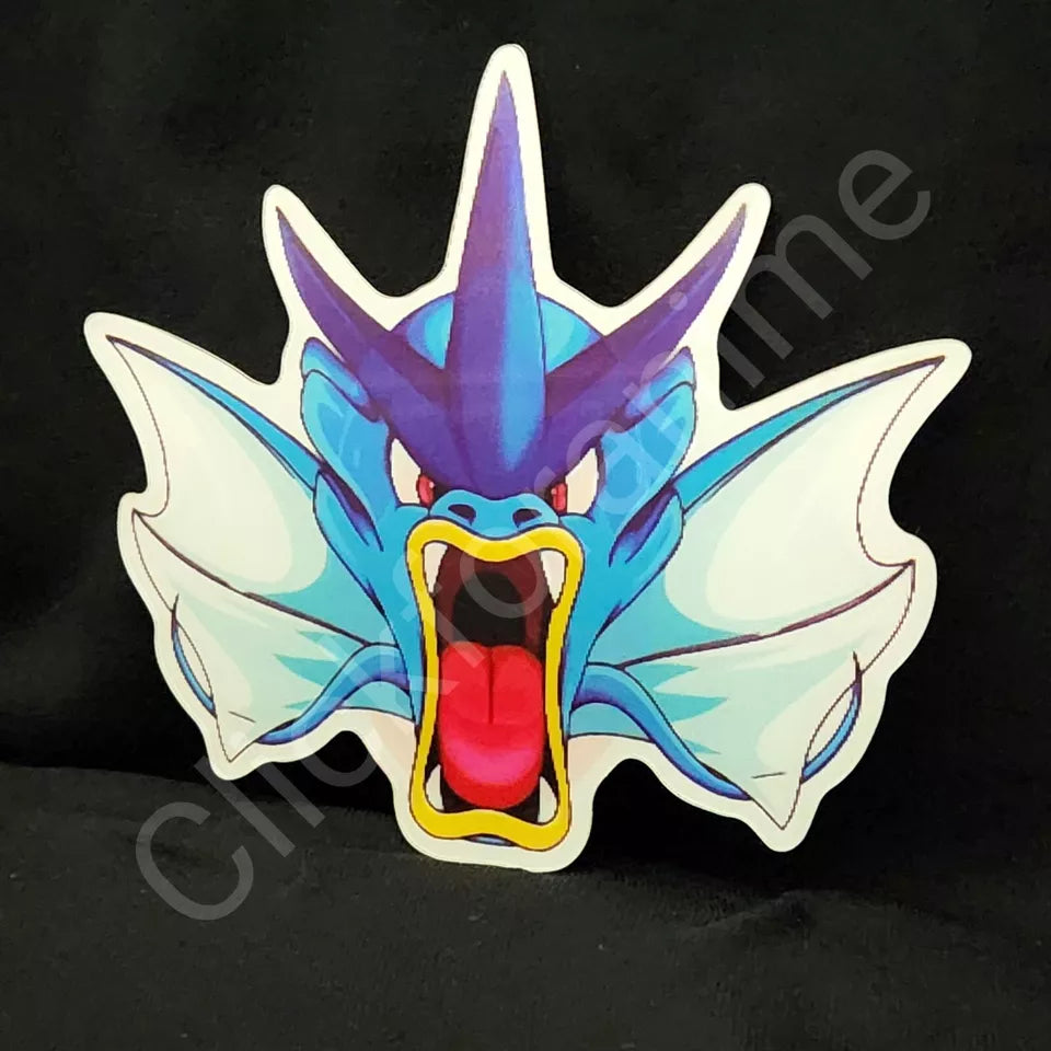 Pokemon: Magikarp + Gyarados 3D Moving Sticker Lenticular Car laptop Decal