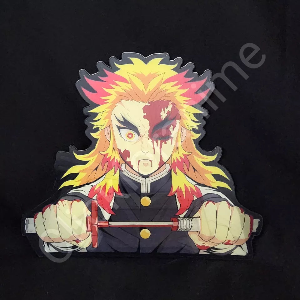 Demon Slayer: Kyojuro Rengoku 3D Moving Sticker Lenticular Anime Manga Decal