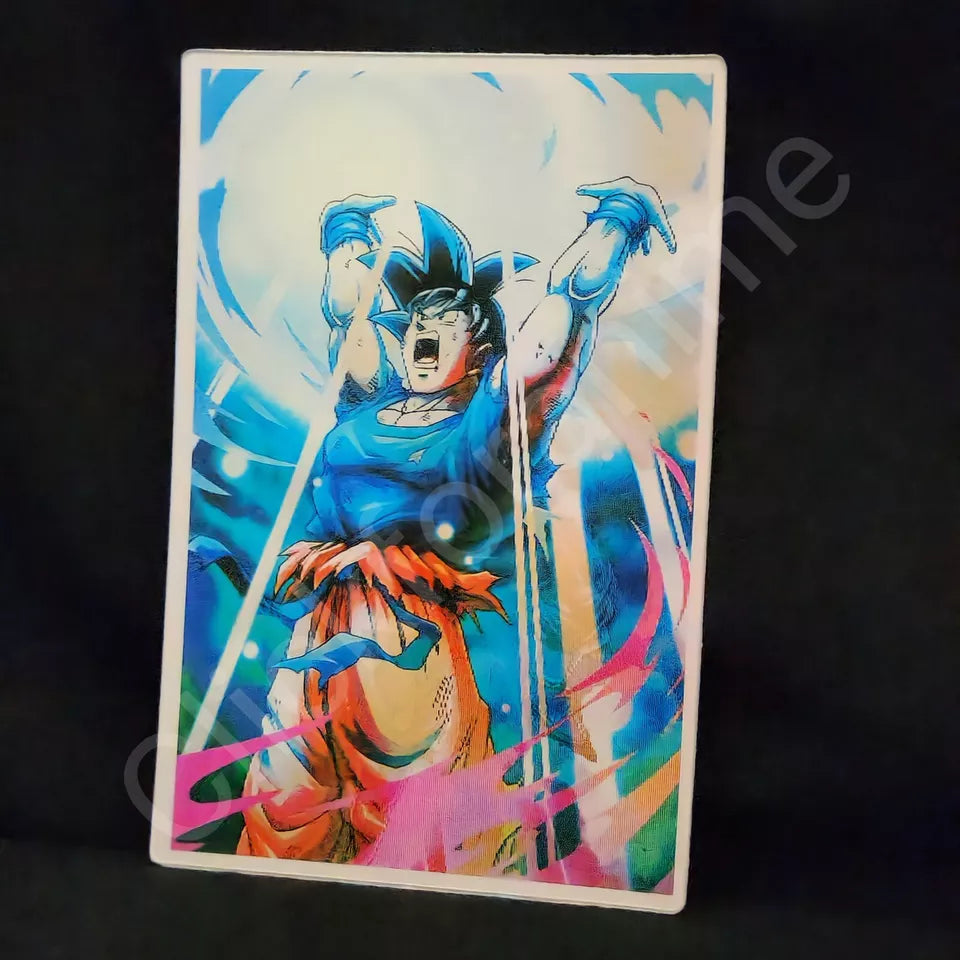 Dragon Ball : Goku Kamehameha 3D Moving Sticker Lenticular Car Decal Blue