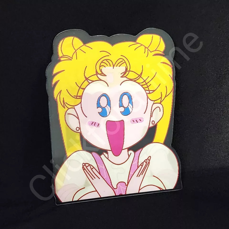 Sailor Moon 3D Moving Sticker Anime Manga Lenticular Car laptop Decal Cute Kawaii
