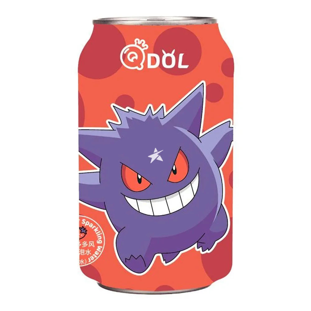 QDOL Sparkling Water Strawberry Flavour 330ml Genger Pokemon