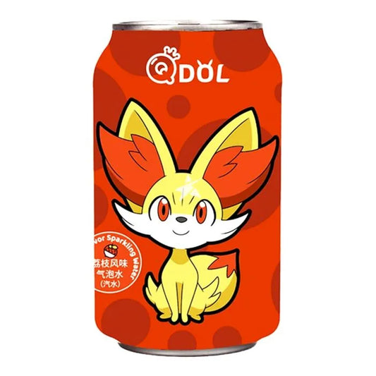 QDOL Sparkling Water Lychee Flavour 330ml Fennel Pokemon