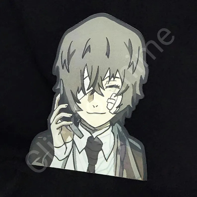 Bungo Stray Dogs Osamu Dazai 3D Moving Sticker Anime Lenticular Decal