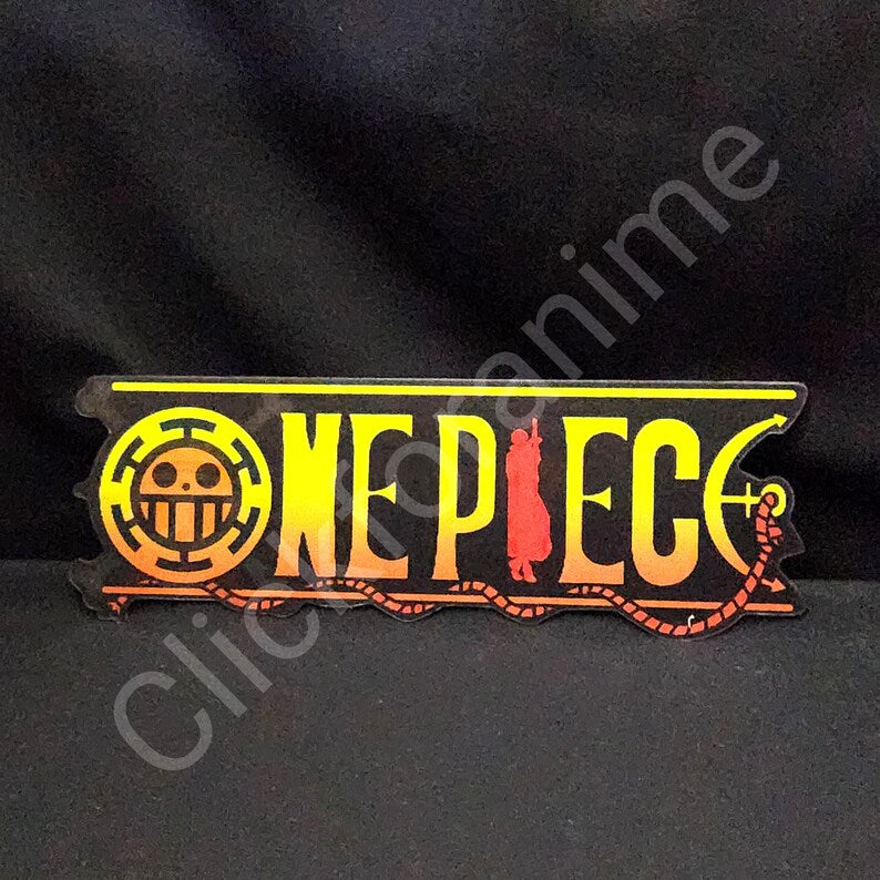 One Piece Sign 3D Moving Sticker Anime Manga Lenticular Car Laptop decal