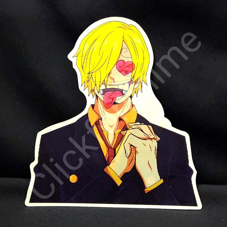 One Piece: Vinsmoke Sanji - 3D Moving Sticker Anime Manga Lenticular Decal