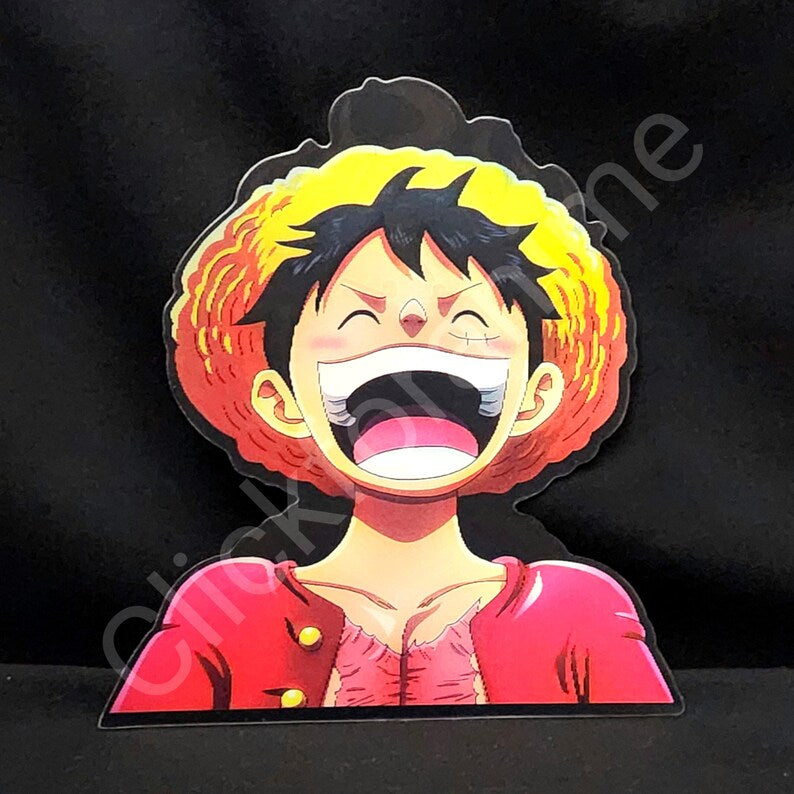 One Piece: Monkey D Luffy Gear 5 3D Moving Laptop Sticker Anime Lenticular Decal