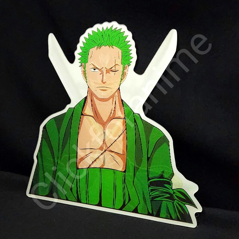 One Piece: Roronoa Zoro - 3D Moving Sticker Anime Manga Lenticular Car Decal