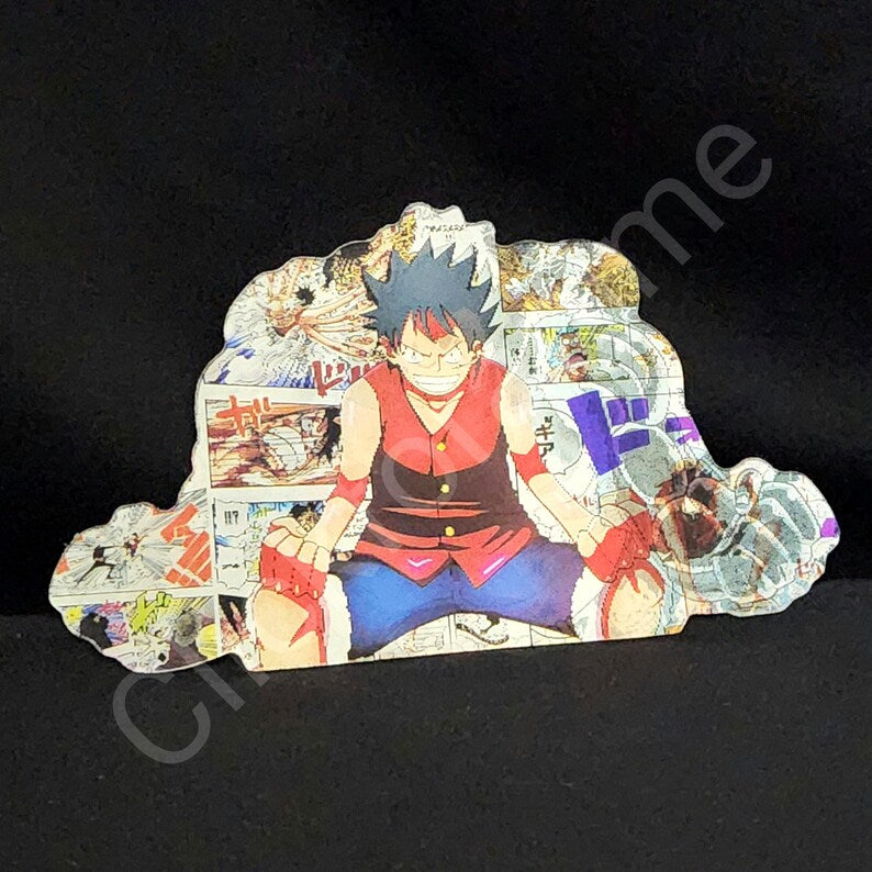 One Piece: Monkey D. Luffy Power 3D Moving Sticker Anime Lenticular Decal