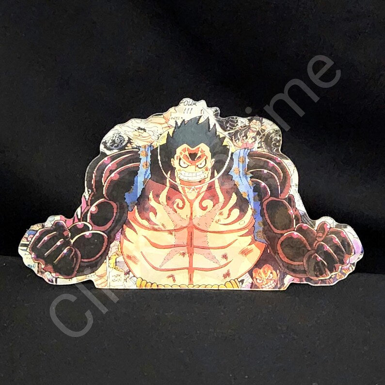 One Piece: Monkey D. Luffy Power 3D Moving Sticker Anime Lenticular Decal